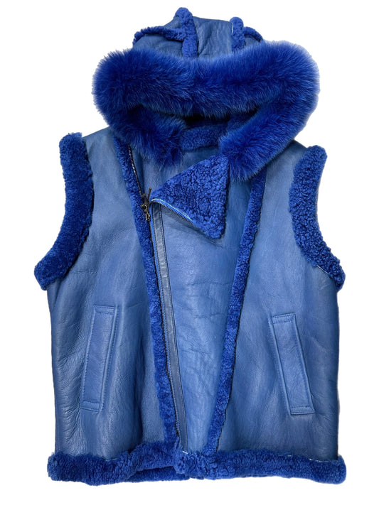 JAKEWOOD SHEEPSKIN VEST  (GG3900126) ROYAL BLUE