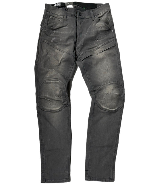 G-STAR RAW 3D SKINNY 5620 FLIGHT SUIT (D15144-6132-124324) SLANDER GREY SUPER STRETCH LT AGED DESTROY