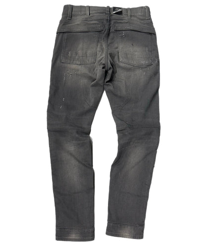 G-STAR RAW 3D SKINNY 5620 FLIGHT SUIT (D15144-6132-124324) SLANDER GREY SUPER STRETCH LT AGED DESTROY