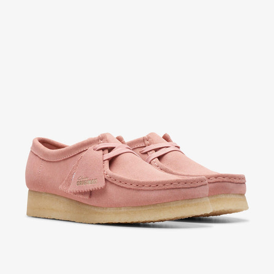 Clarks Women Wallabee Blush Pink Suede 26175671