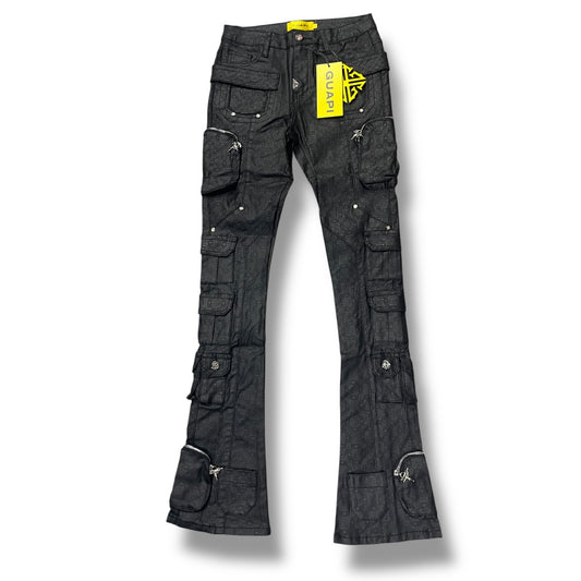 GUAPI STACKED DENIM MONOGRAM BLACK 266ABMB