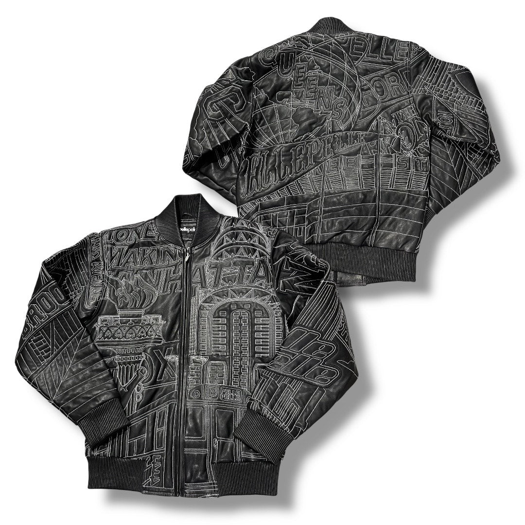 PELLE PELLE NYC BORO QUILTED JACKET BLACK 325-37536