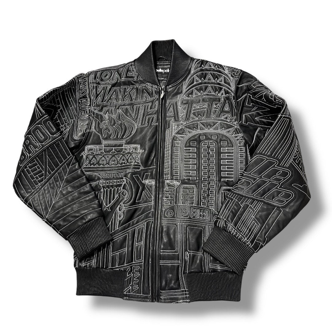 PELLE PELLE NYC BORO QUILTED JACKET BLACK 325-37536