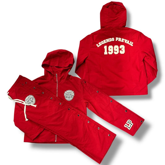 LEGENDS PREVAIL WINDBREAKER SET RED WS-048