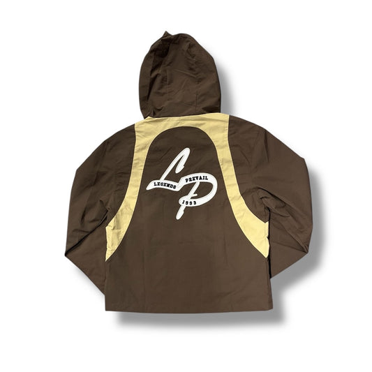 LEGENDS PREVAIL WINDBREAKER SET BROWN/CREAM WS-014