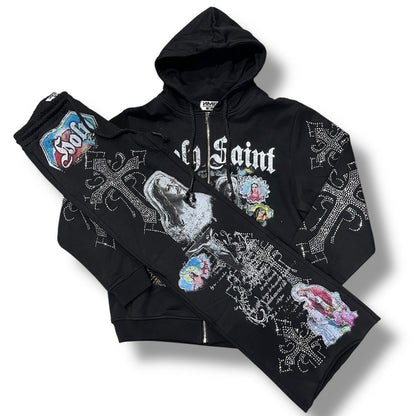 NME NYC SWEATSUIT SET BLACK