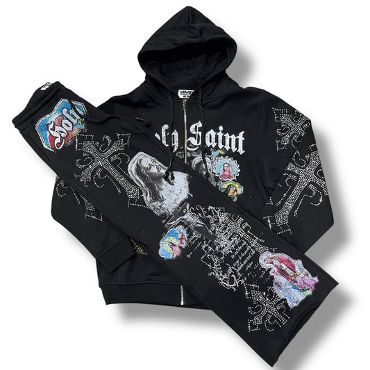 NME NYC SWEATSUIT SET BLACK