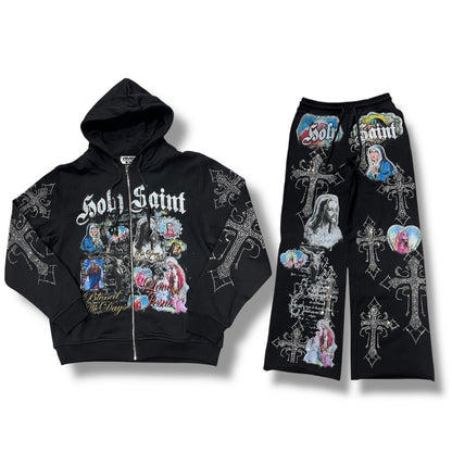 NME NYC SWEATSUIT SET BLACK