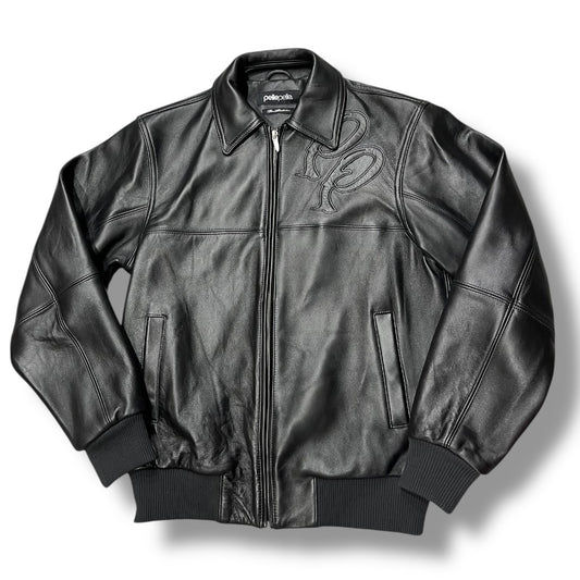PELLE PELLE TWO TONE BLACK LEATHER JACKET