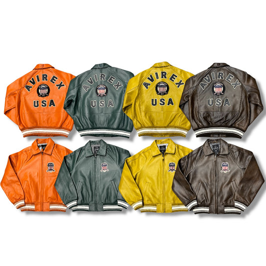 AVIREX FASHION ICON LEATHER JACKET 44AVF25IO21