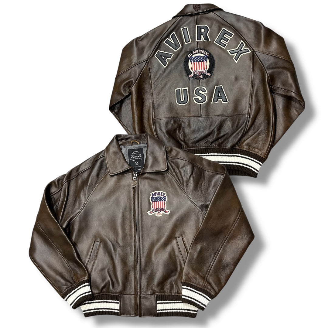 AVIREX FASHION ICON LEATHER JACKET 44AVF25IO21