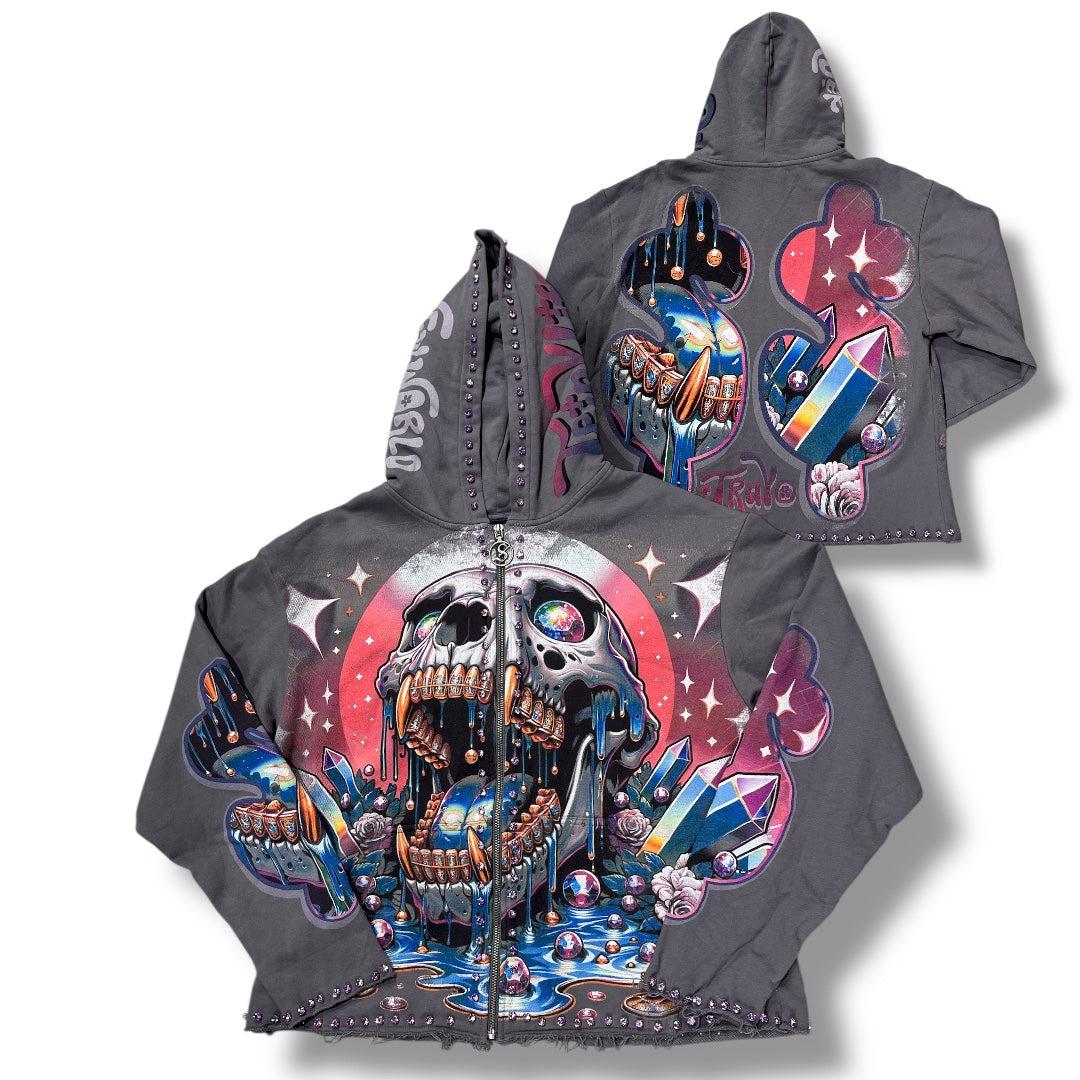 STRAY ZIP HOODIE SOIL GREY ST1550