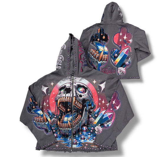 STRAY ZIP HOODIE SOIL GREY ST1550