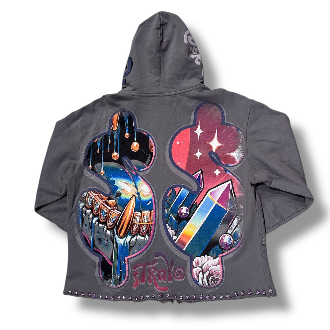 STRAY ZIP HOODIE SOIL GREY ST1550