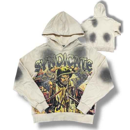 SYNDICATE WAR HOODY BEIGE SSH-1