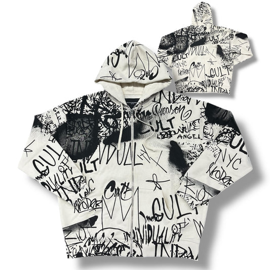CULT OF INDIVIDUALITY NOVELTY HOODIE WINTER WHITE 625B10-TP11A