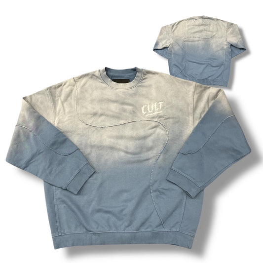 CULT OF INDIVIDUALITY CREW NECK BLUE STEEL 625B10-FC25A