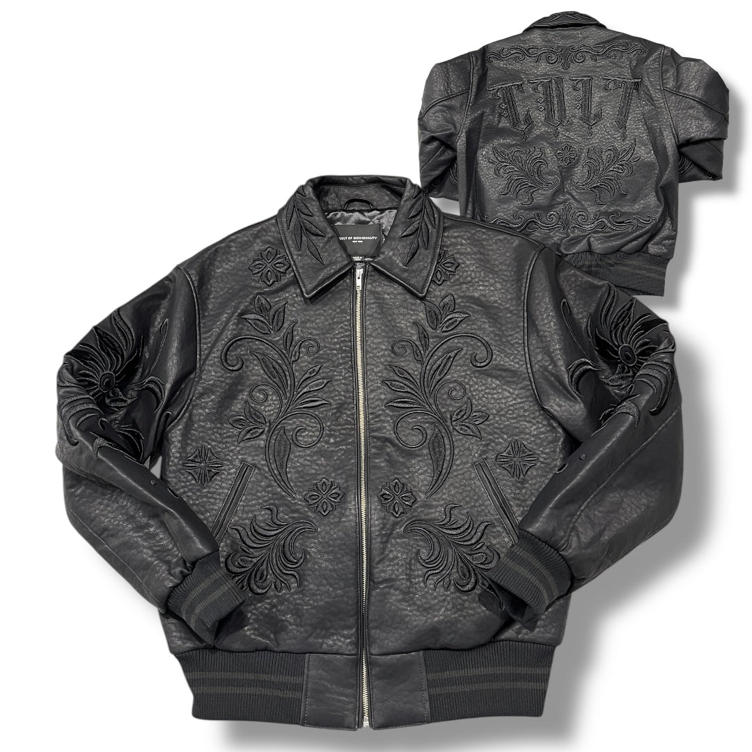 CULT OF INDIVIDUALITY VARSITY JACKET BLACK 625B10-VJ90A