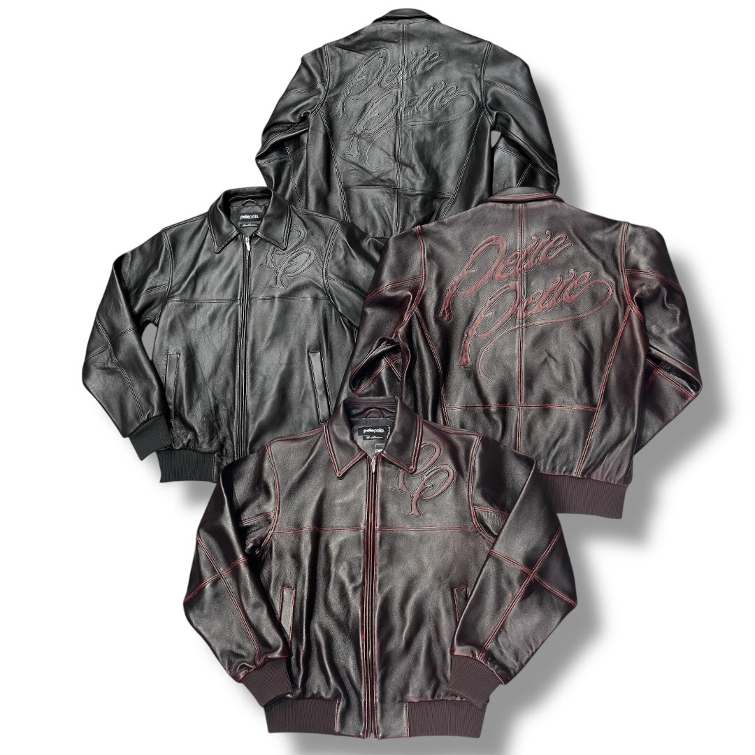 PELLE PELLE TWO TONE LEATHER JACKET  325-37552