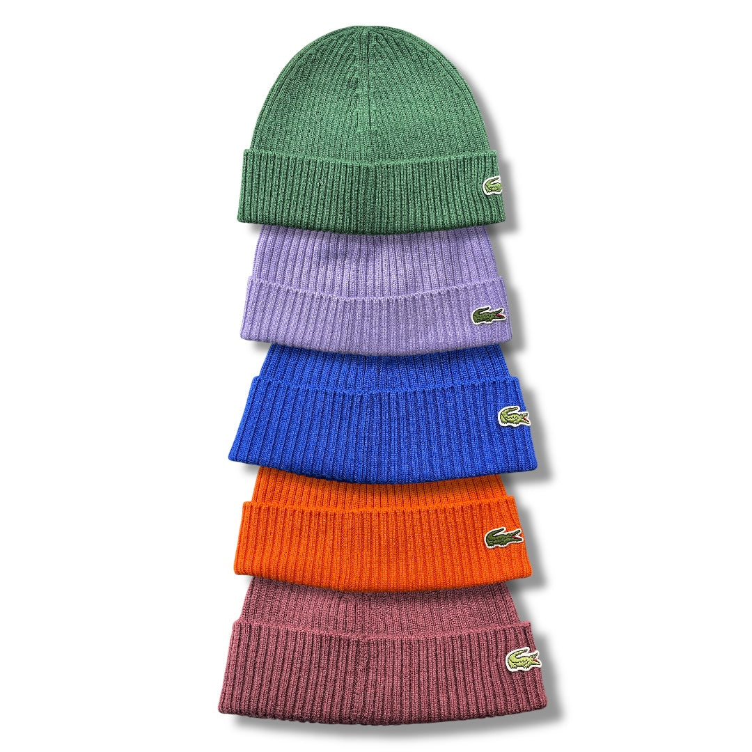 LACOSTE BRUSHED WOOL BEANIE