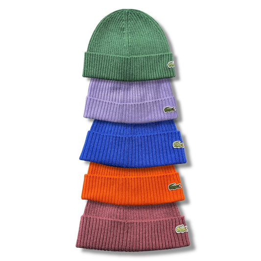 LACOSTE BRUSHED WOOL BEANIE
