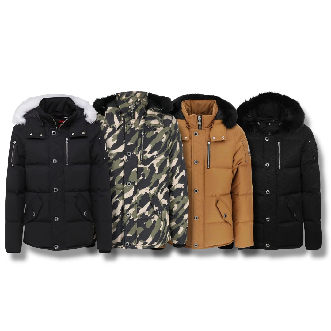 MOOSE KNUCKLES MENS ORIGINAL SHEARLING TRIM 3Q COAT