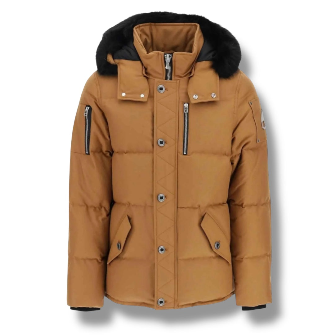 MOOSE KNUCKLES MENS ORIGINAL SHEARLING TRIM 3Q COAT