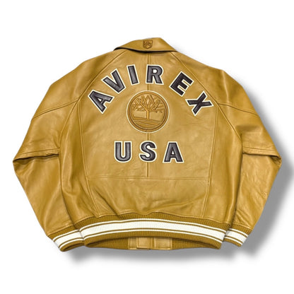 AVIREX X TIMBERLAND LEATHER JACKET 44TIF251O46