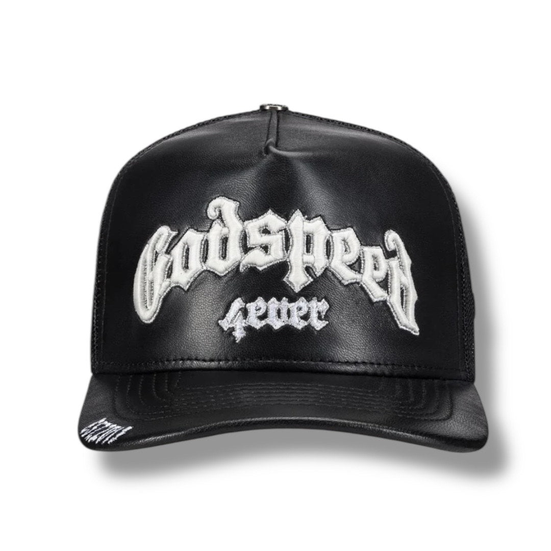GODSPEED LEATHER TRUCKER HAT