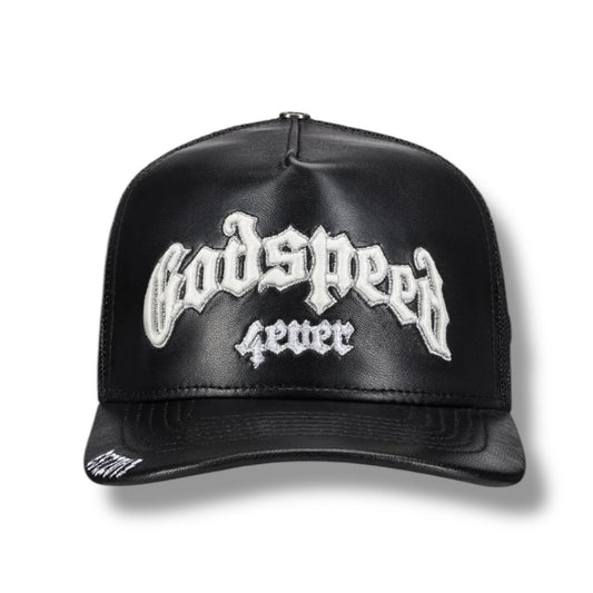 GODSPEED LEATHER TRUCKER HAT