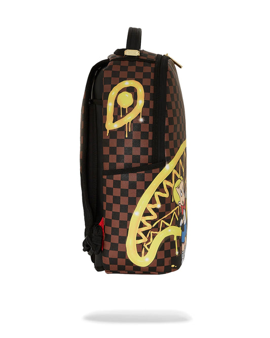 SPRAYGROUND RICHIE RICH GOLD SHARKMOUTH BACKPACK (910B7257NSZ)