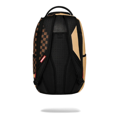 Ballers Clothing Shop Sprayground Henny Melt backpack showing the ergonomic black mesh back panel and adjustable straps.
