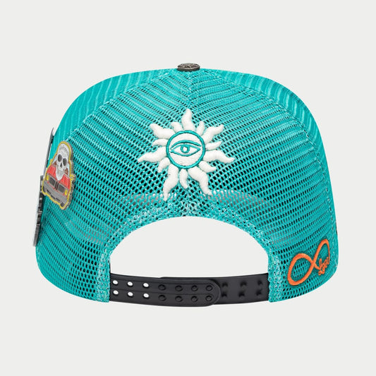 GODSPEED GS FOREVER TRUCKER HAT (TURQUOISE/BLACK)